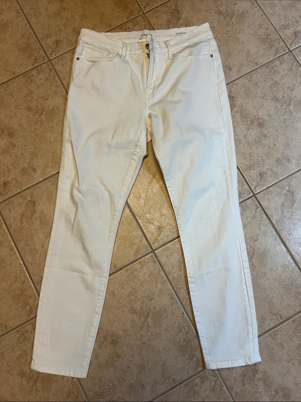 Frame Denim Women's Skinny Jeans in White